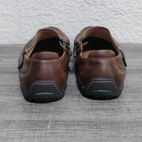 Earth Kalso Invoke Brown Leather Ruched Slip-On Shoes Size 9.5B - Picture 7 of 14